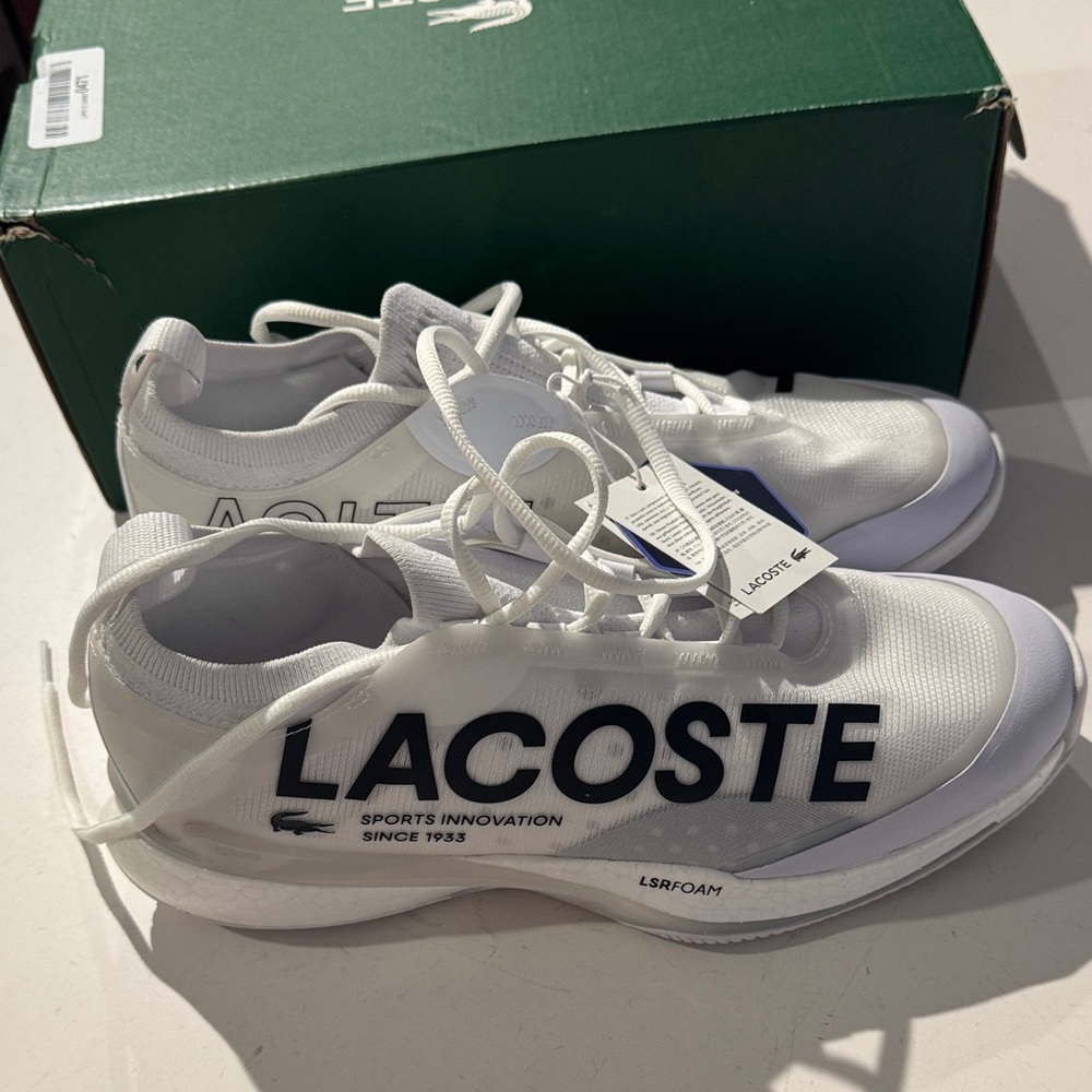 Lacoste AGLT AG Lite 25 White tennis and pickleball Shoes
